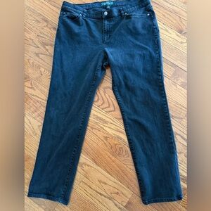 Lauren Ralph Lauren Straight-Leg Black Jeans Sz 14W